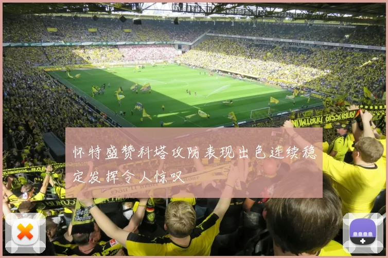 怀特盛赞科塔攻防表现出色连续稳定发挥令人惊叹